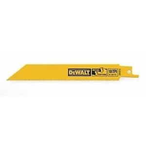 NEW DeWalt DW4811 6" 18TPI‎ Reciprocating Saw Blade 5pk. USA